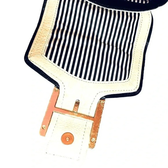 Kate Spade Vintage Embossed Signature Stud Long Adjustable Crossbody Strap-Cream - Picture 15 of 15